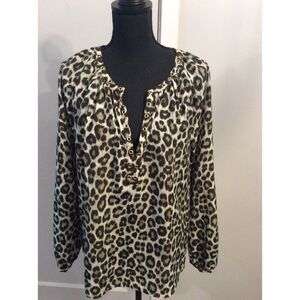 Michael Kors Michael Animal print Medium M Tunic Metal Embellishments